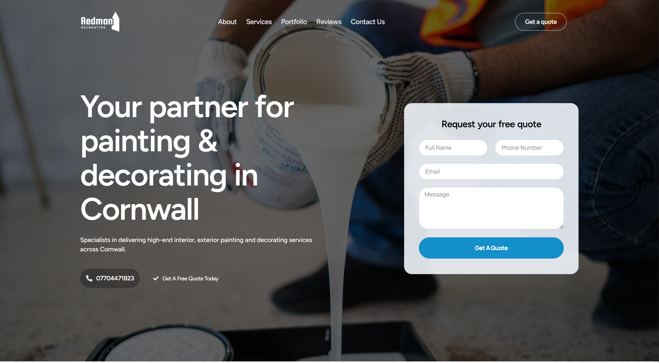 Redman Decorating website