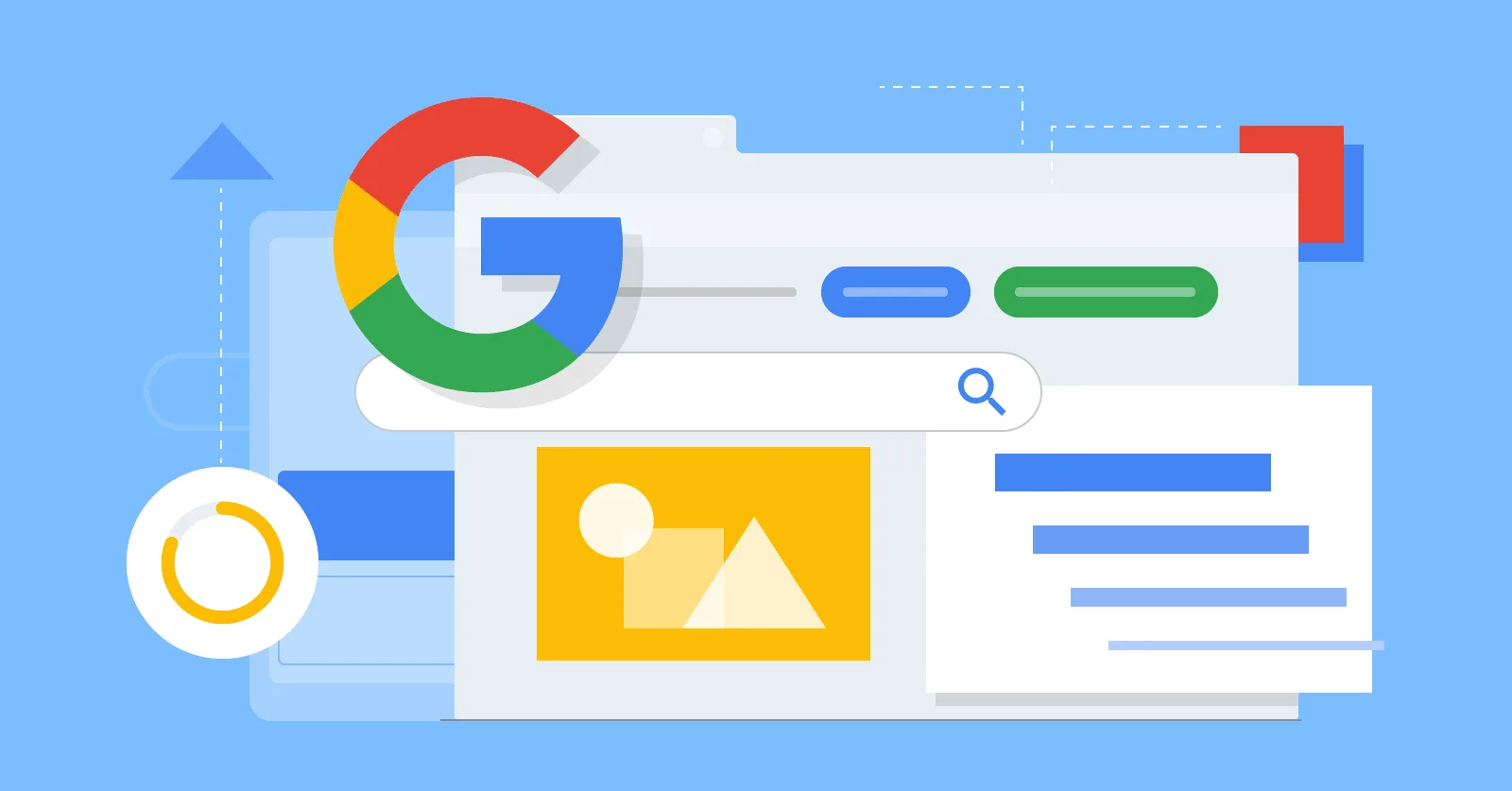 A Google search results page showing top rankings