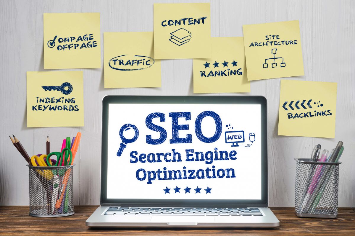 SEO strategy being planned on a laptop for a Cornwall business