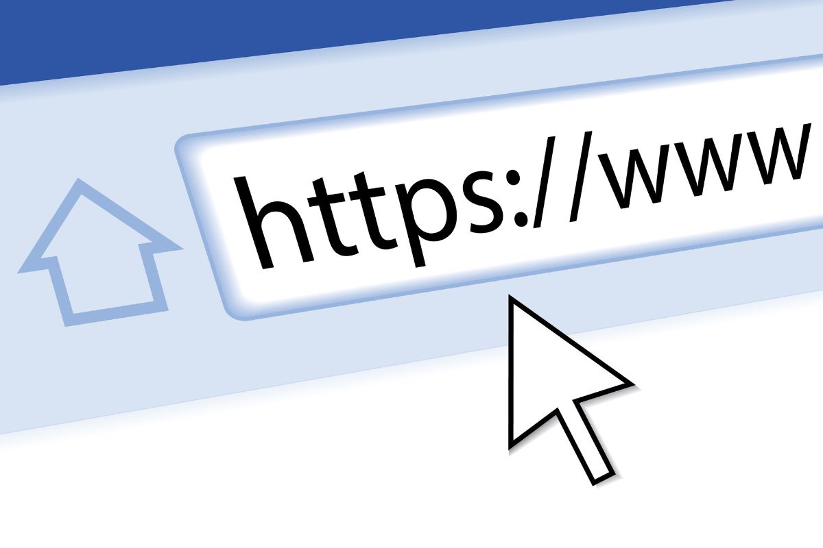 Browser address bar showing a secure HTTPS website URL, representing the technical standards a well-built website should meet