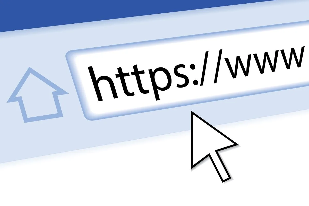 A website address bar representing the code behind a web page