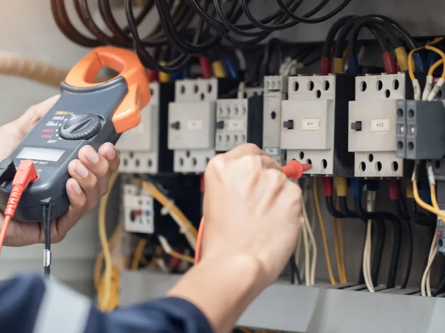 Electricians at work in Cornwall